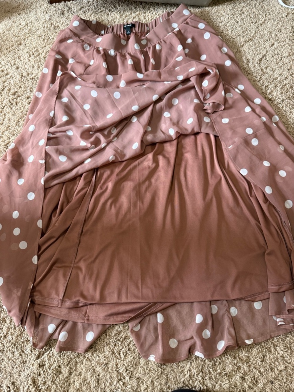 Torrid Polka Dot Maxi Skirt - 2 - Picture 4 of 6